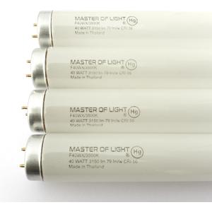 F40/WX (4 Pack) 4ft Fluorescent Tube Light Bulb 40 Watt T12 40W Neutral White F40T12 3500K 1.5" Diameter Replaces F40N/ECO F40/D35/ECO F40T12/735/ECO F40SP35/ECO F40SPX35/ECO F40WX F40T12/NX/ALTO (4)