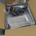 Patinao Sloping Narrow Shoe Rack 5 Tiers - Free Standing Vertical Shoes Racks for Small Spaces and Corner, Shoe Storage Organizer for Entryway, Tall Slim Shoe Shelf Cabinet for Shoes and Boots (Clear)