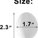 CALPALMY 24 Pieces Hyper-Realistic White Wooden Eggs - 2 Dozen Fake Easter Eggs for Painting, Decorating, Crafting, Pretend Play, Simulation Toys, Fake Food, Nest Box Training