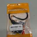 PNGKNYOCN SCART to 3 RCA Adapter Cable,Switchable in Out Scart Male to Composite Audio/Video Converter Cable（0.5M）
