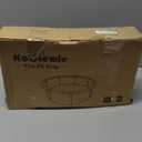 Koutemie Outdoor Fire Pit Ring Liner 35-Inch Outer/31-Inch Inner Diameter, Heavy Duty Solid Metal Steel Round Firepit Rim Insert for Outside DIY Campfire Ring Above or In-Ground, Black