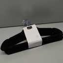 Amazon Basics Slim, Velvet, Non-Slip Suit Clothes Hangers, Pack of 50, Black