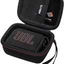 LTGEM Case Compatible with JBL Go 4 / GO 5 / Go 3 Ultra-Portable Waterproof Speaker, Black