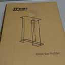 L Size Gloves Box Holder Glovesbox Wire Rack Dispenser for Gloves,Tissues Paper Towels Organizer - Mounting Accessories Included - Holds 3 boxes - Perfect for Lab, Food Service and Home (Medium)