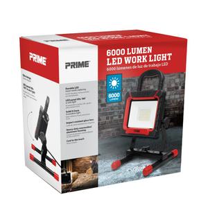 Prime 6000 Lumen LED Work Light w/5ft Cord