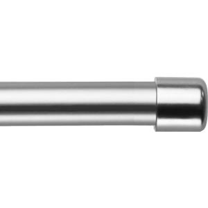 CHICOLOGY 3/4 to 1 inch Diameter Curtain Pole for Drapes with Decorative Finials, Window Decor, Elegant Finished in Brass, Bronze, Nickel & Black Curtain Rods, 24 to 48 inches, Satin Nickel - Ellis