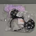 Batsysm Beaded Mouse Ear Hair Bow Headband, Sequin Glittering Fashion Hairband for Women Girls 2 Pack