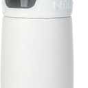 Nuby Thirsty Kids No Spill Flip-It Reflex Stainless Steel Travel Cup or Water Bottle - 10 Oz - 18+ Months - White - Back to School Essentials