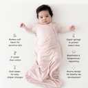 KYTE BABY Sleep Bag 0.5 TOG, Rayon Made From Bamboo Wearable Blanket With Dual Zipper For Infants And Toddlers, Year Round Nursery Essential (XL, Fog) (Fog, XL)