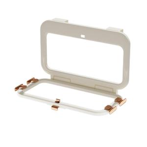 Foldable Bag Holder, No-Drill Adhesive Mount for 0.8" Thin Cabinet & Smooth Surfaces, Under Sink & Wall Mount Organizer for Kitchen, Bathroom, RV, Camper