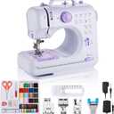 Sewing Machine Portable mini Electric Sewing Machine for beginners 12 Built-in Stitches 2 Speed with Foot PedalLight, Storage Drawer.