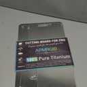 Titanium Cutting Boards for Kitchen,100% Pure Titanium Cutting Board Set of 3, Double Sided Non Toxic Cutting Board, Hygiene Durable Dishwash