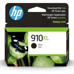 HP 910XL Black High-yield Ink Cartridge for HP Printers | Works with Printer Series: OfficeJet 8010, 8020; OfficeJet Pro 8020, 8030 | Eligible for Instant Ink | 3YL65AN
