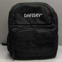 Bowling Ball Bag 2 Ball Bowling Backpack for Single or 2 Balls with Shoes Compartment Fits Up to US Size 15 (Black)