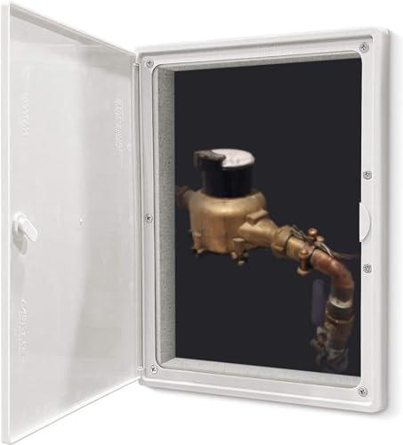 EASY-EXS Access Panel 12x16 with Door (Max Service Opening 10x14) Plastic White (Large 12" x16'')