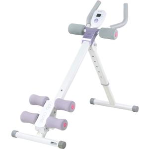 leikefitness Height Adjustable Ab Trainer Abdominal Whole Body Workout Machine Waist Cruncher Core Toner, Leg, Thighs, Buttocks Shaper with LCD Monitor AB9300
