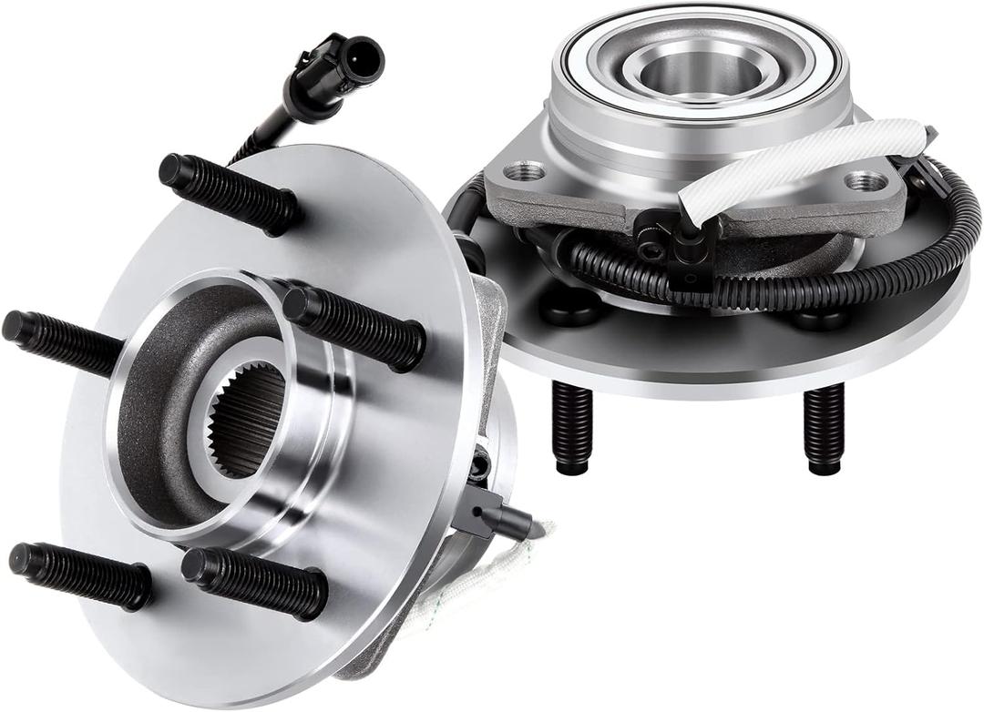 ECCPP Front Wheel Bearing and Hub Assembly Compatible For Ford F-150 2000-2003, For Ford F-150 Heritage 2004 Wheel Hub Bearings W/ABS 5-Lug 515029 x2