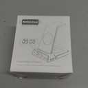 Wireless Charger Samsung Charging Station: 3 in 1 Android Charging Stand with Dimmable Clock - Nightstand Organizer for Galaxy S25 Ultra S24, Galaxy Watch 8 7 6 5 4, Galaxy Buds, Space-Saving Charger (Black)