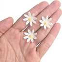 108 Count Edible Flower Cake Decorations, Small Edible Flowers, Sugar Flowers, Cakes & Cupcakes Toppers, Edible Dessert Decorations (0.8 Inch) (8 Petals White)