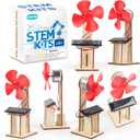 6 Pack STEM Science Kits for Kids Age 8-12, Solar Powered Fan 8-10, STEM Building Toys for Boys Girls Classroom Gifts, Electronic Motor Assembly Solar Kit, DIY Crafts Engineering Experiments