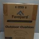 Favoyard Outdoor Seat Cushion Set 19 x 19 Inch Waterproof & Fade Resistant Patio Furniture Cushions with Removable Cover Deep Seat & Back Cushion with Handle and Adjustable Straps for Chair Sofa Couch (Dark Gray)