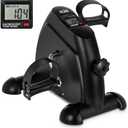 Mini Exercise Bike, AGM Under Desk Bike Pedal Exerciser Foot Cycle Arm & Leg Pedal Exerciser with LCD Screen Displays