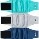 Tuiskusa Male Dog Diapers, High Absorbing Dog Belly Bands for Male Dogs, Washable Reusable Dog Males Wraps(4 Pack) Small