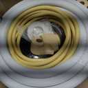 25FT Mini Split Line Set 1/4*1/2 OD HVAC Copper Tube Pipe Extension,3/8 Thickened PE Insulation Coil Air Conditioner Twin Copper Line Heating Equipment Hose with Flared Nuts (25FT (1/4+1/2) with wire)