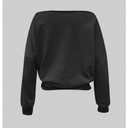 SweatyRocks Women's Off The Shoulder Sweatshirt Casual Long Sleeve Pullover Crop Tops (Black) S
