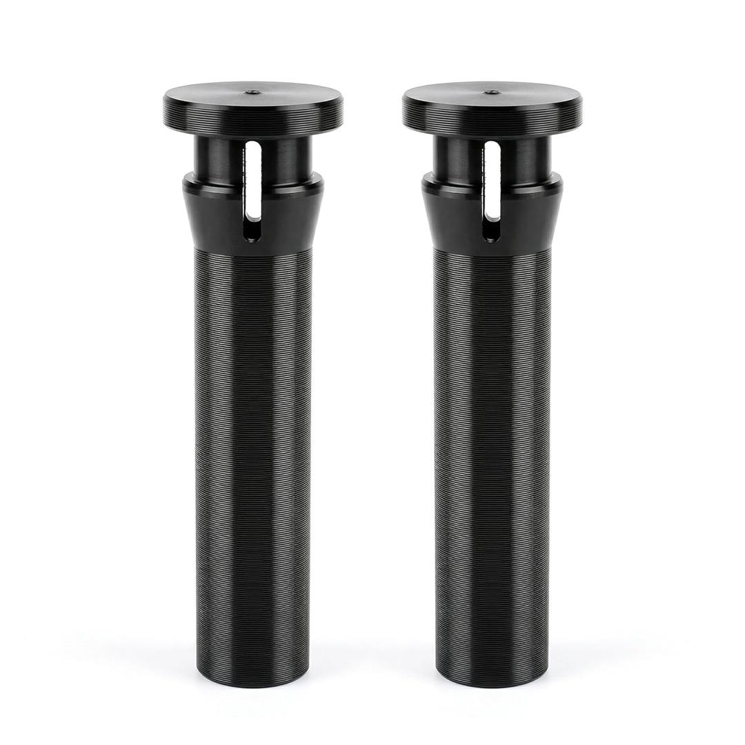 Heavy-Duty Trash Can Lid Hinge Pins (2 Pack)  CNC Solid Nylon (Not 3D Printed) | Fits Rehrig, Sierra & Huskylite 95-Gallon Bins | Commercial Latch Repair Kit  Black