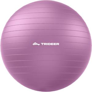 Trideer Exercise Ball for Yoga, Pilates & Fitness  Stability Ball Equipment for Home Gym & Office Chair, Core & Balance Training Accessories, Physical Therapy Equipment, Quick Pump Included, 5 Sizes (Bellflower Purple)