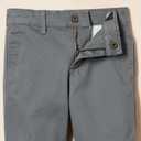 Amazon Essentials Boys and Toddlers' Uniform Woven Flat-Front Shorts (Wrinkle Resistant), Pack of 3 (10, Charcoal)