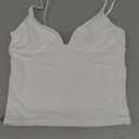 SUUKSESS Women Sexy Deep V Neck Sleeveless Fitted Basic Tops Y2K Tank Top Cami (Snow White), XS