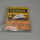 Hooqict School Bus Happy Birthday Banner Yellow Bus Birthday Party Banner for Kids 1st 2nd 3rd Garland Sign Party Decorations Back to School Party Supplies