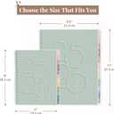 Rileys Academic Planner 2025-2026, Daily, Weekly & Monthly Planner, July 2025 - June 2026, Student Notes Pages, Twin-Wire Binding, Weekly Agenda for School & Work (8.5 x 11-Inches, Green, Deco)