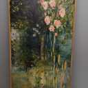 FWIEXA Monet Floral Framed Canvas Wall Art Set, Impressionist Botanical Garden Wall Decor, Vintage Ponds Tree Plant Artwork, Nature Landscape Prints, 20x40 Inches Pictures for for Living Room, Bedroom