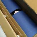 Table Lamp for Bedroom 2 Pack,18in Bedside 18inch Blue Fabric Shade White Base