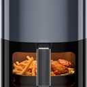 Simple Deluxe 12-in-1 Air Fryer 6.34 Qt, Digital Preset Airfryer with Visible Window, Nonstick and Dishwasher-Safe Basket, Air Fry, Roast, Bake, Dehydrate, Fries, 1700W, Gary