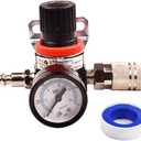 AR2000 1/4 Inch G Air-Compressor Accessories Pressure Regulator For Compressed Air Systems Adjust 0 to 145 Psi