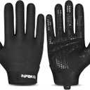 Workout Gloves for Men Women, Lightweight Full Palm Grip Padded Protection Gym Gloves for Weightlifting, Training (XX-Large (Palm Width: 4.33 inches), Black)
