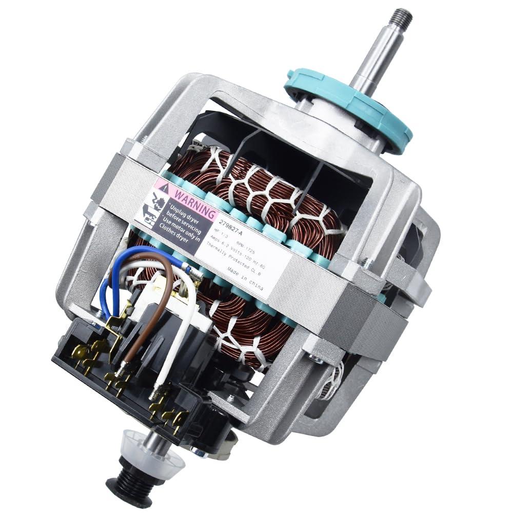 279827 Dryer Drive Motor for Whir-lpool, May-tag, Kitch-enAid, Ken-More, Ro-per - Replaces AP3094245, EAP334304, PS334304, W10194250, W10366770, W10396029, W10396032, W10448892, 3395652