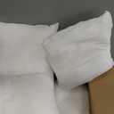 Phantoscope Pillow Inserts, Hypoallergenic 100% Virgin Fiber Square Form Microfiber Throw Pillow Inserts, Couch Bed Pillows 45x45 cm, 18x18 Inch (Pack of 4) (White)