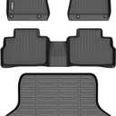 GINOWY-Floor Mats & Cargo Liner for 2020-2025 Nissan Sentra, Fit for S SVSR, All Weather Aloor Mat Sentra Car Mats, Sentra Cargo Mat Trunk Mat, Sentra Car Accessories