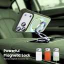 Compatible with iPhone 17 Pro Max Case with Ring Stand,Green