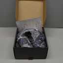 WallarGe Wireless Headphones for TV Watching with RF Transmitter Charging Dock, Plug and Play, 100 Ft Wireless Range, Rechargeable 20 Hour Battery (Black with Blue)