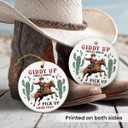 Western Christmas Ornaments 2025 - Cowboy Ornaments for Christmas Decorations, Ceramic Ornament for Vintage Cowboy Decor, Xmas Gifts for Cowboys Western, Men, Friends, Family, Coworkers