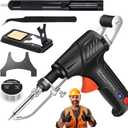 Ayyecoeeye Welder Set, Internally Heated Industrial Laser Welding Tools, Multi-function Soldering Iron Soldering Gun Set, for Electronics Welding Repair DIY (Applicable to 110V Voltage, Black)
