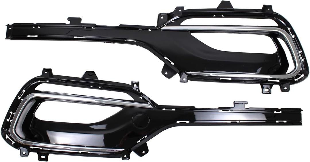 2Pcs Front Driver and Passenger Side Fog Light Bezel for Hyundai Santa Fe Sport 2017-2018