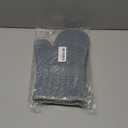 Silicone Oven Mitts, Heat Resistant 2PCS Oven Mitts with Soft Cotton Lining, Waterproof Non-Slip Grip Oven Glove, Kitchen Potholder Mits for BBQ, Baking, Cooking, 12.5 Inch - Grey (Gray)