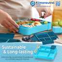 My Vesperbox  Lite - Bento Box Kinder - Lunchbox - extrem robust  Brotdose  Brotbox ideal fr Kindergarten und Schule (Blau) (Lite - Blue - 23x17,5x5cm)